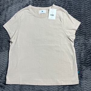 Jason Scott women Shrunken Tee sand beige Size Small NWT
